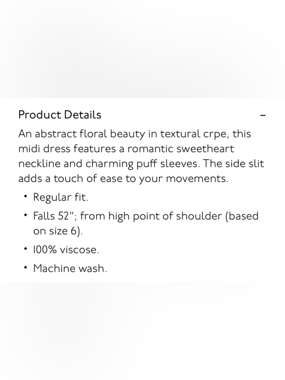 NWT Madewell Puff-Sleeve Sweetheart Midi Dress, 4 - Picture 6 of 6